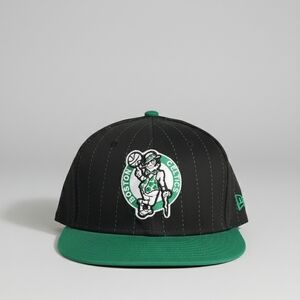 New Era Black Cap with Green Brim Boston Celtics